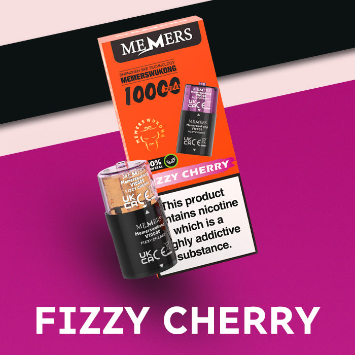 Fizzy Cherry Memers Wukong V10000 Pod and Box