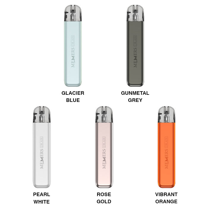 All colours of Memers Dr Air Vape Kits