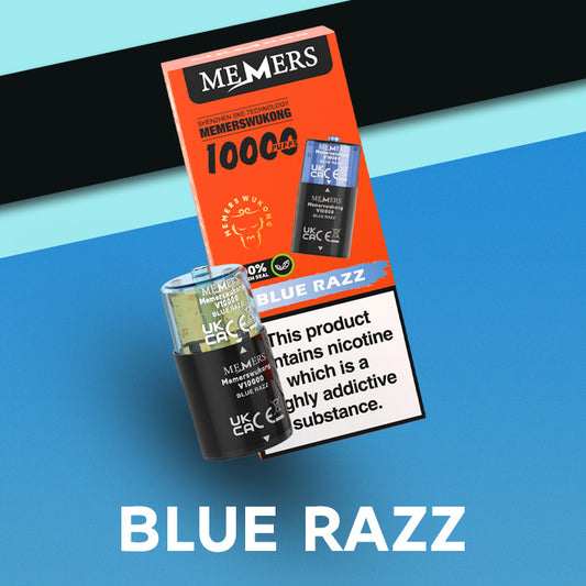 Blue Razz Memers Wukong V10000 Pod and Box