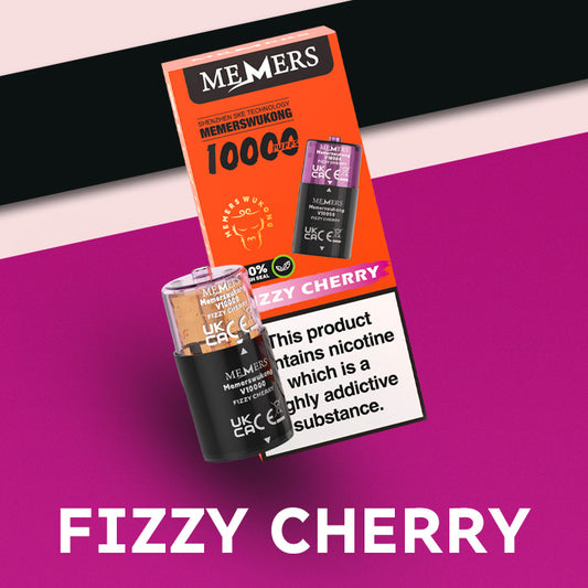Fizzy Cherry Memers Wukong V10000 Pod and Box