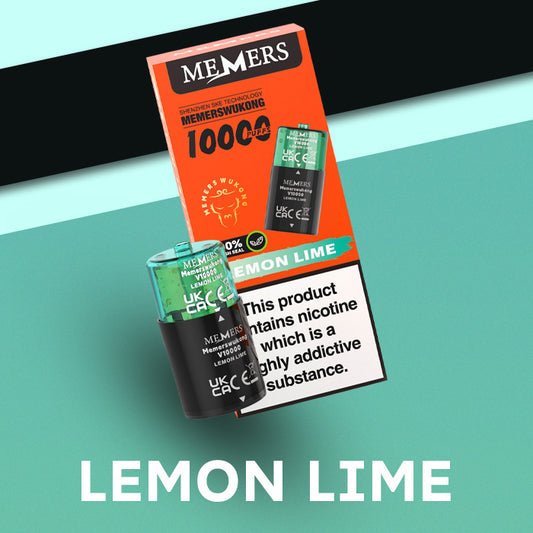 Lemon Lime Memers Wukong V10000 Pod and Box